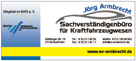 Sachverständigenbüro für Kraftfahrzeugwesen Jörg Armbrecht Northeim 
