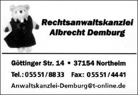 Rechtsanwaltskanzlei  Albrecht Demburg  Northeim