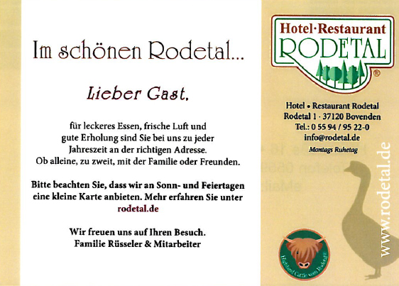 Hotel & Restaurant Rodetal