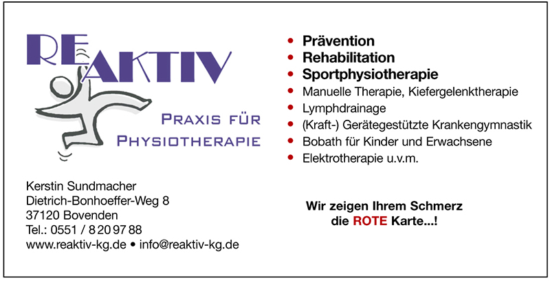 Reaktiv Praxis für Physiontherapie